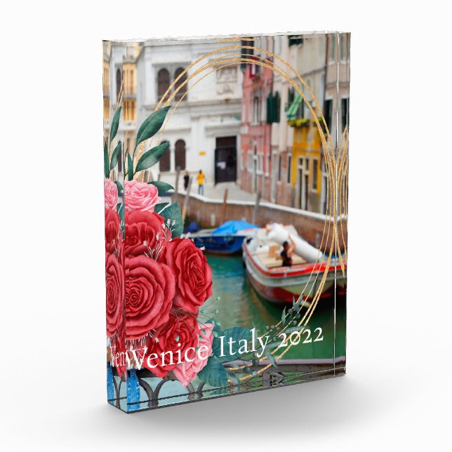 Bloque de fotos acrílicas de Keepsake personalizad (Izquierda)