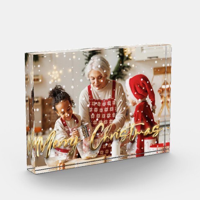 Bloque de fotos acrílicas de Navidades personaliza (Izquierda)