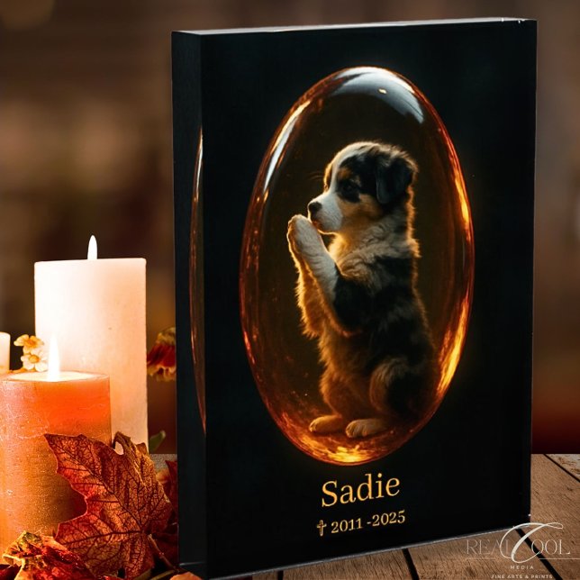 Bloque de fotos conmemorativas de perros - Pastor  (Subido por el creador)