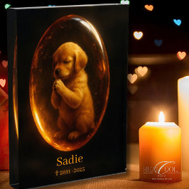 Bloque de fotos conmemorativo para perros - Retrie