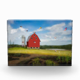 Bloque de fotos de la granja de cerdos