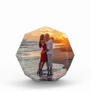 Bloque de fotos de la luna de miel de pareja O