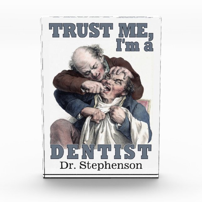 Bloque de fotos de nombre personalizado de DENTIST (Anverso)