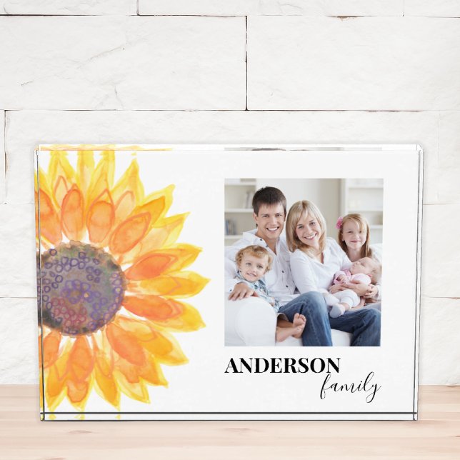 Bloque de fotos de nombre personalizado de girasol (Subido por el creador)