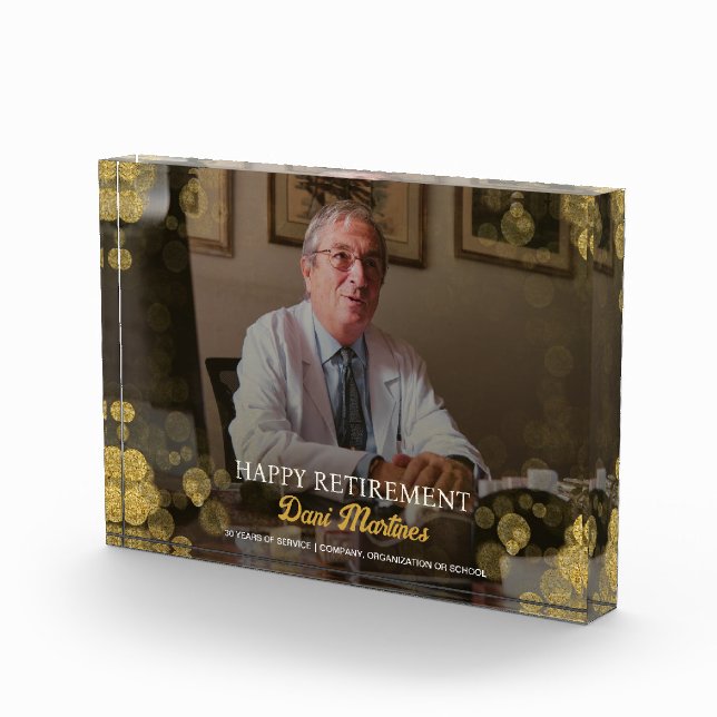Bloque de fotos de regalo de retiro feliz de Confe (Derecha)
