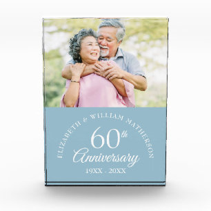 Bloque de fotos del 60º aniversario de bodas de di