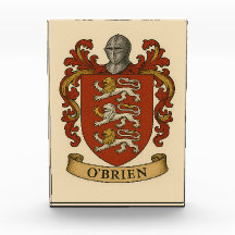 Bloque de fotos del escudo de la familia O'Brien