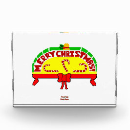 Bloque de fotos horizontal de saludos de Navidad