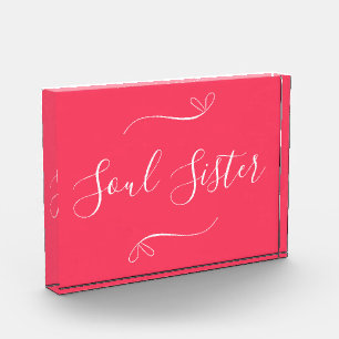 Bloque de fotos moderado de Soul Sister Hot Pink