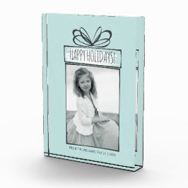 Bloque de fotos navideñas para los ornamentos