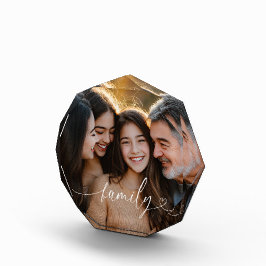 Bloque de Fotos Octágono de Corazón con Guión Fami