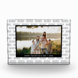 Bloque de fotos personalizadas con patrón XOXO par