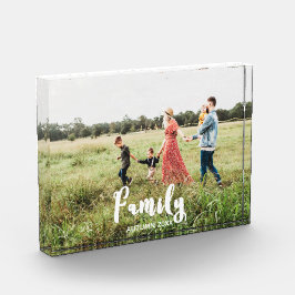 Bloque de fotos personalizadas para recuerdos fami