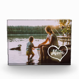 Bloque de fotos personalizado con guión de familia