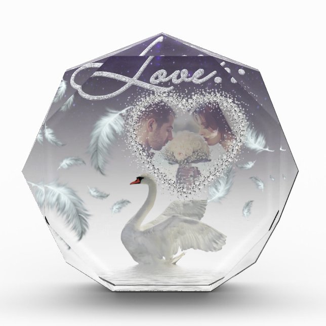 Bloque de fotos personalizado con plumas y pintura (Anverso)