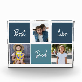 Bloque de Fotos Personalizado Mejor Papá del Mundo
