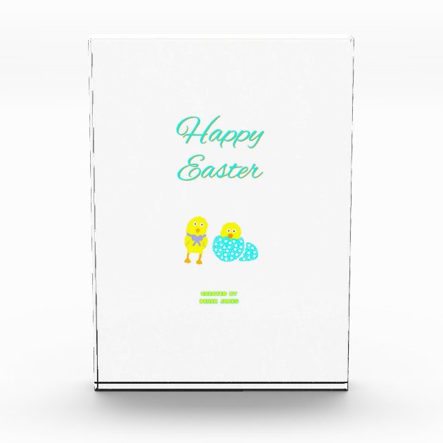 Bloque de fotos vertical de Hatchlings de Pascua (Anverso)