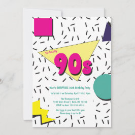 Bloque de Invitación Retro Tema 90