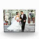 Bloque de la boda de la foto de novia y del novio<br><div class="desc">Bloque elegante de la foto de la boda de novia y del novio</div>