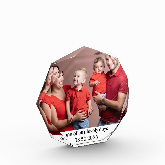 Bloque de marco de fotografía de vidrio acrílico,  (Izquierda)