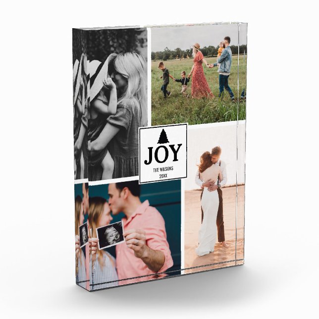 Bloque de navidad de Collage de fotos familiar de  (Izquierda)