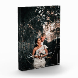 Bloque de nombres y fotos del Boda de compromiso