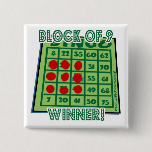 ¡Bloque del botón del bingo de ganador del bingo