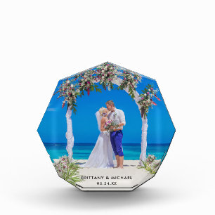 Bloque elegante de la foto del novio de la novia