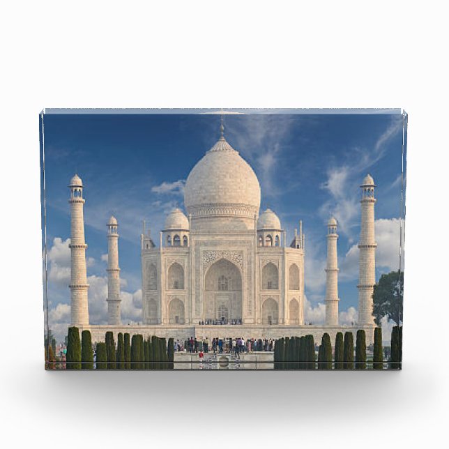 Bloque fotográfico con la imagen del Taj Mahal (Anverso)