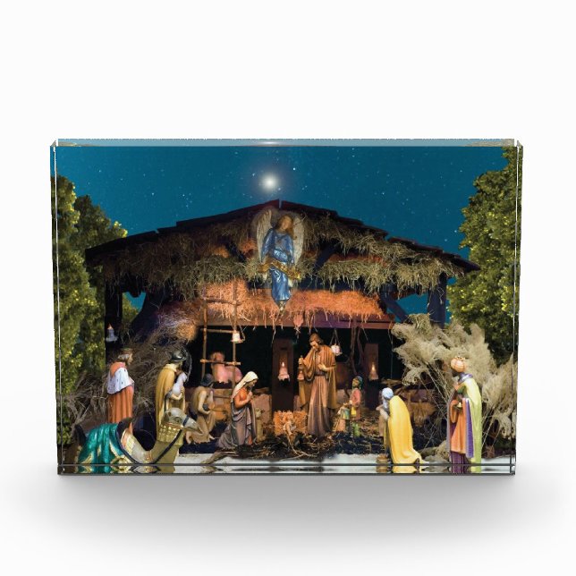 Bloque fotográfico de la escena de la natividad (Anverso)