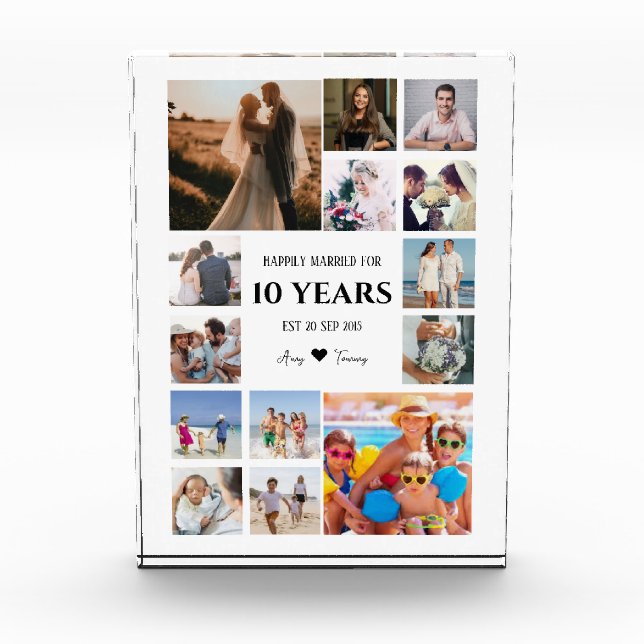 Bloque fotográfico de nombres de parejas en aniver (Anverso)