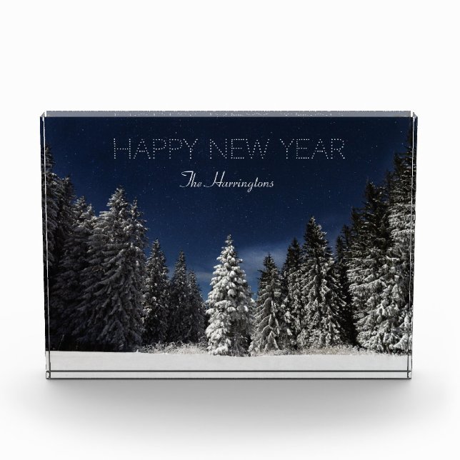 Bloque fotográfico de texto de Winter Sky personal (Anverso)