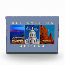 Bloque fotográfico de tres Posters de Arizona