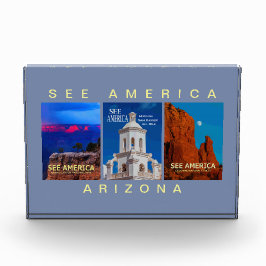 Bloque fotográfico de tres Posters de Arizona