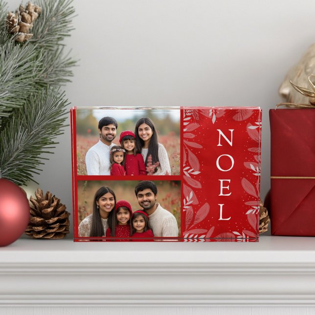 Bloque fotográfico Red Noel 2 (Red Noel Christmas Photo Block )