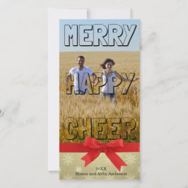 Bloque negro de Feliz Alegre - Tarjeta de foto