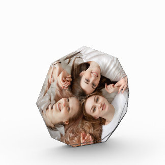 Bloque Octagonal de Foto Personalizada – Regalo Pe