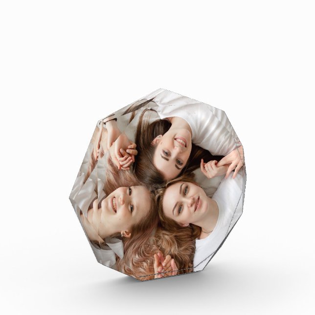 Bloque Octagonal de Foto Personalizada – Regalo Pe (Izquierda)