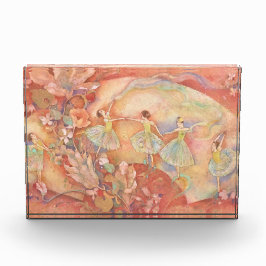 Bloque Para Fotos はい、承知いたしました。「虹の踊り」の作品をZazzleのフォトブロックとして販売するための、魅力的