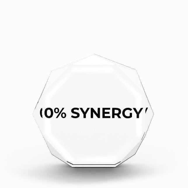 Bloque Para Fotos 0% Synergy Minimalist Acrylic Desk Block (Anverso)