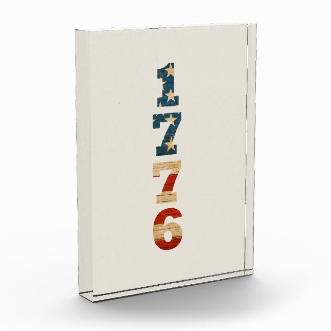 Bloque Para Fotos 1776 Patriotic American Flag (Izquierda)