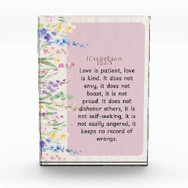 Bloque Para Fotos 1 Corintios 13:4-5 Imagen bíblica verse