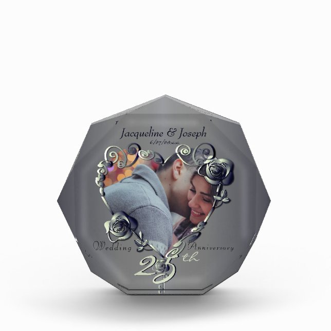 Bloque Para Fotos 25.º, 10.º, 11.20° Aniversario Boda (Anverso)