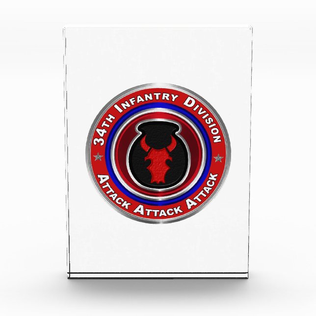 Bloque Para Fotos 34.ª División de Infantería (Anverso)