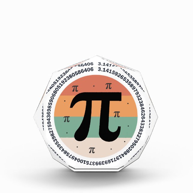 Bloque Para Fotos 3.14 National Pi Day Design  - Pi Day Gift Idea (Anverso)