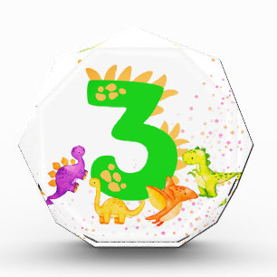 Bloque Para Fotos 3rd Birthday. Dinosaur Design. My third birthday.