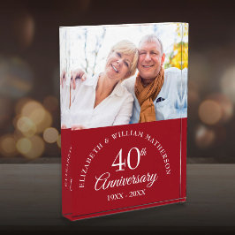 Bloque Para Fotos 40º Aniversario de Boda de Rubí