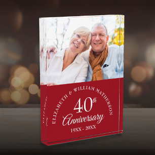 Bloque Para Fotos 40º Aniversario de Boda de Rubí