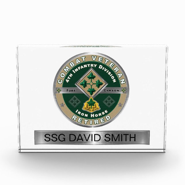 Bloque Para Fotos 4.ª División de Infantería Jubilada (Anverso)