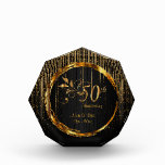 Bloque Para Fotos 50.º Aniversario del Boda de la Luz de la Estrella<br><div class="desc">50.º Aniversario del Boda de la Luz de la Estrella Dorada con texto DIY. ⭐ Este Producto es 100% Personalizable. Gráficos y/o texto se pueden agregar, borrar, mover, cambiar de tamaño, girar, etc... 99% de mis diseños en mi tienda se hacen en capas. Esto facilita el redimensionar y mover los...</div>